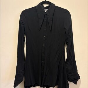 Killstar Black Button Down Shirt
